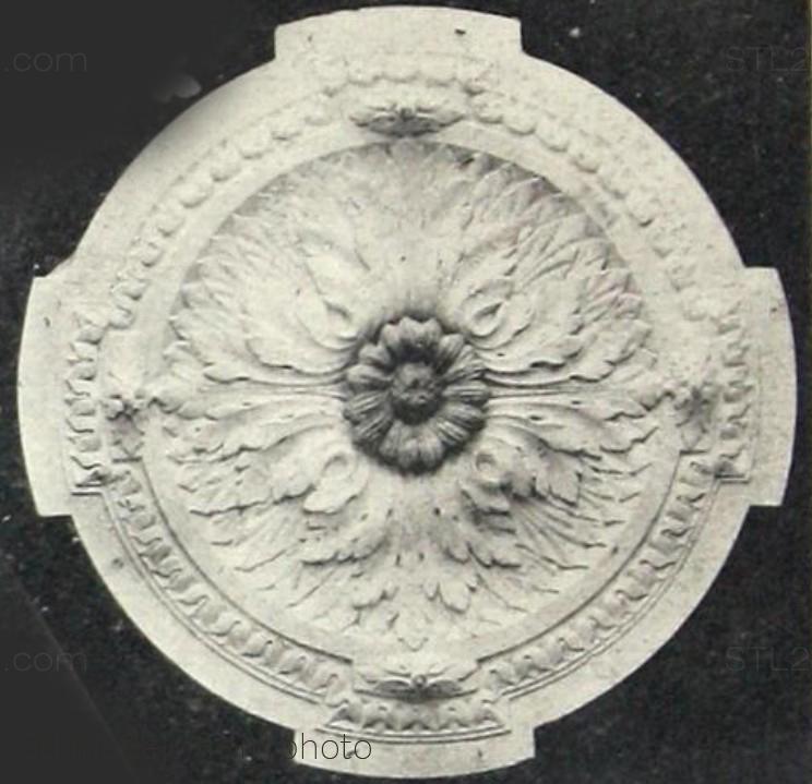 Розетки (ROSETTE_0535 -  | 3D model 3DSMAX / OBJ / STL) 3D модель для ЧПУ станка